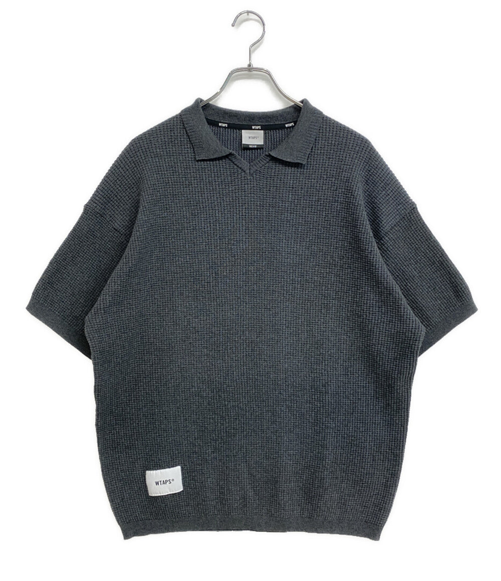 WTAPS 半袖ニット グレー メンズ SIZE 02 ダブルタップス