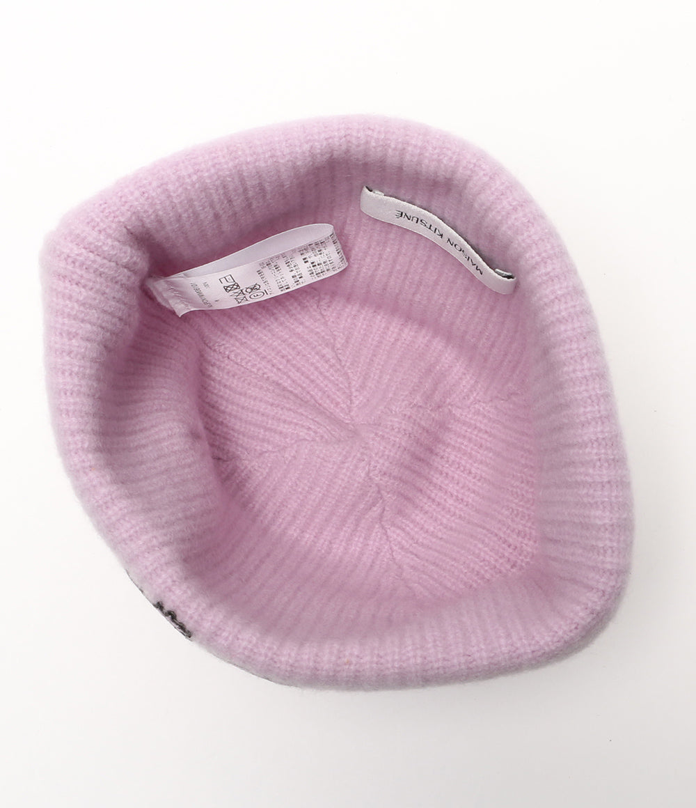 MAISON KITSUNE ニット帽 ピンク SPCNYMM06101 レディース メゾンキツネ