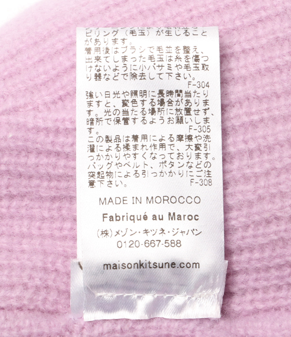 MAISON KITSUNE ニット帽 ピンク SPCNYMM06101 レディース メゾンキツネ