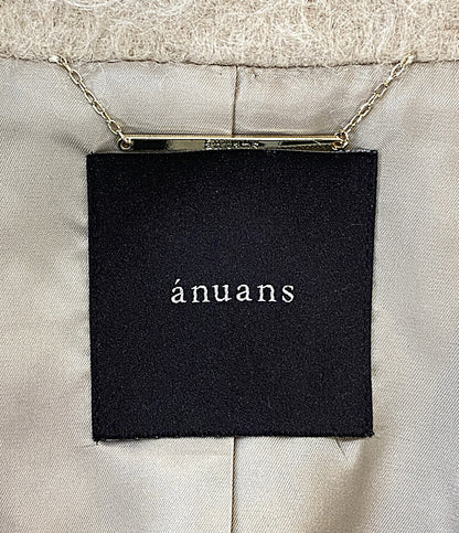 美品 anuans アニュアンス モヘアシャギーテーラードジャケット 24AW 1524501138-0 レディース SIZE F