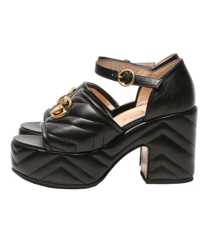 GUCCI サンダル マーモントGG プラットフォームサンダル 658677 レディース SIZE 35.5 グッチ