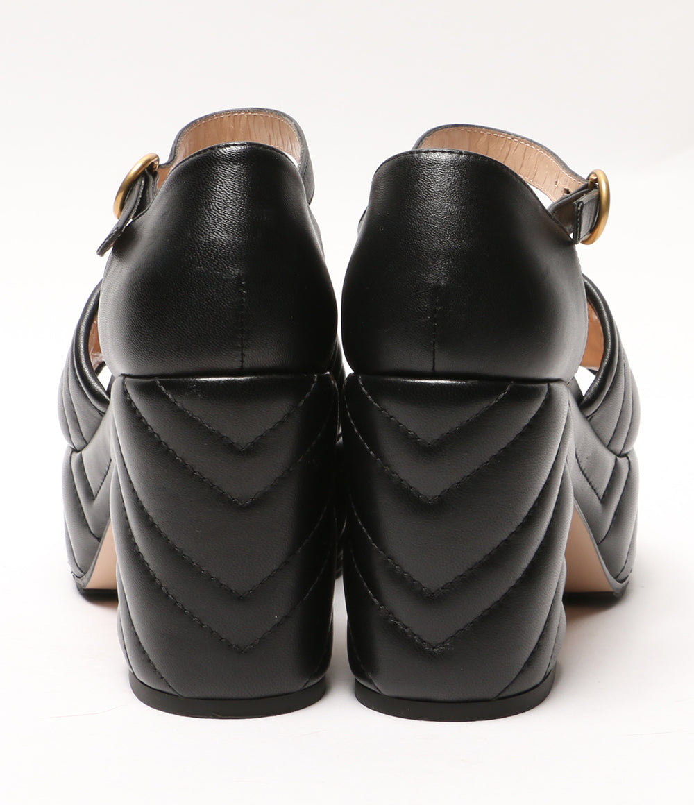 GUCCI サンダル マーモントGG プラットフォームサンダル 658677 レディース SIZE 35.5 グッチ