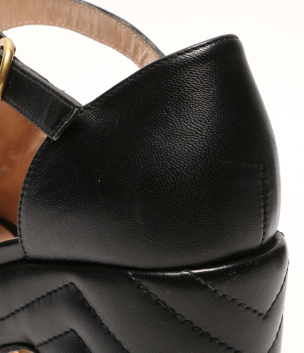 GUCCI サンダル マーモントGG プラットフォームサンダル 658677 レディース SIZE 35.5 グッチ