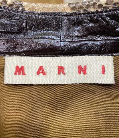 MARNI レザーコート パイソン レディース SIZE 38 マルニ