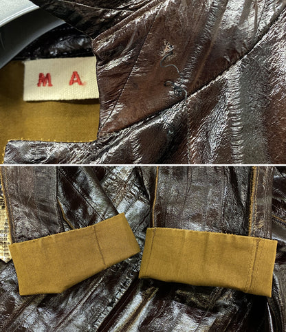 MARNI レザーコート パイソン レディース SIZE 38 マルニ