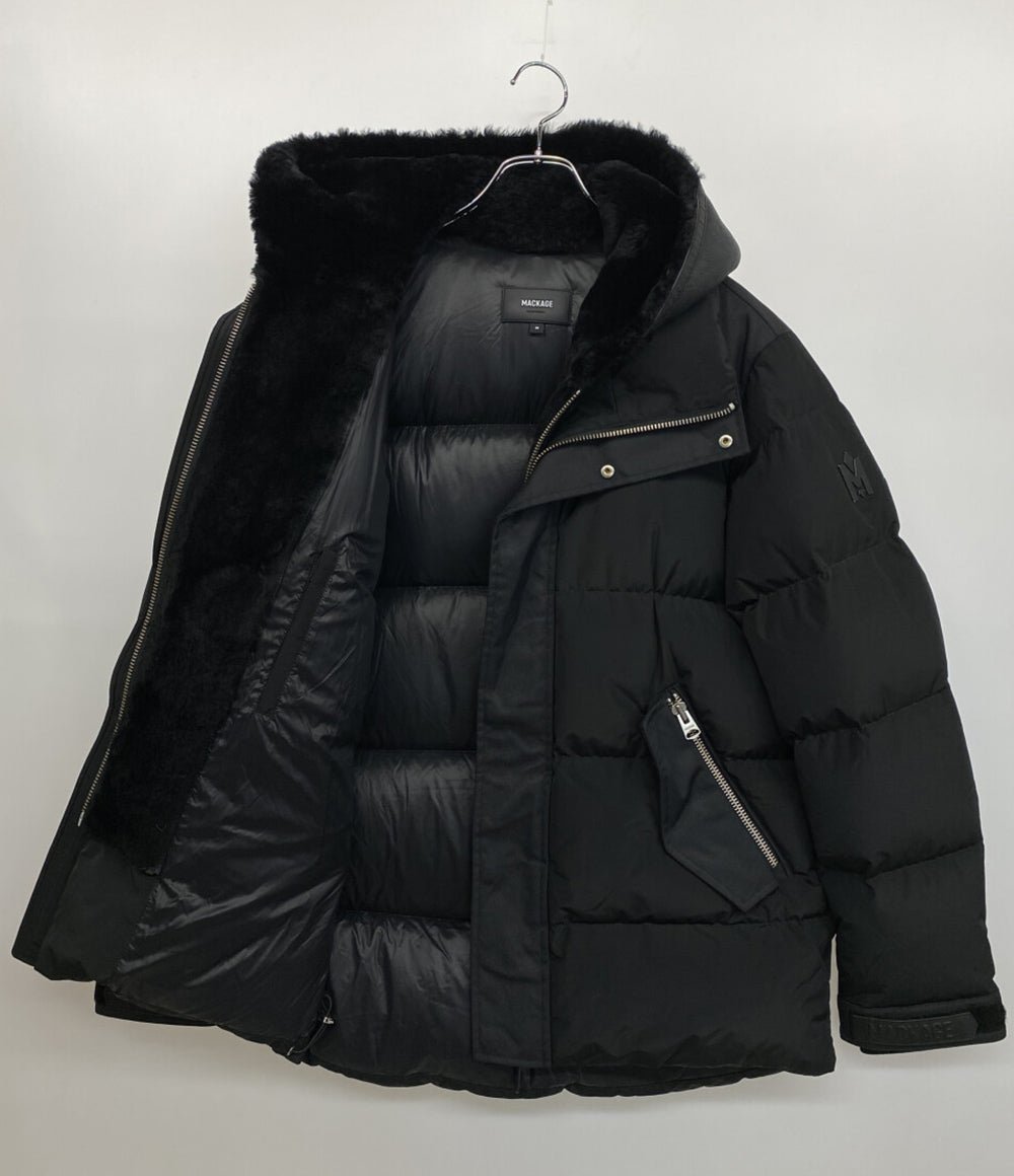 MACKAGE ダウンコート フーディ ブラック ライリー メンズ SIZE 40