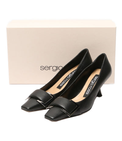 Sergio Rossi スクエアバックルパンプス A90530 レディース SIZE 35.5 セルジオロッシ