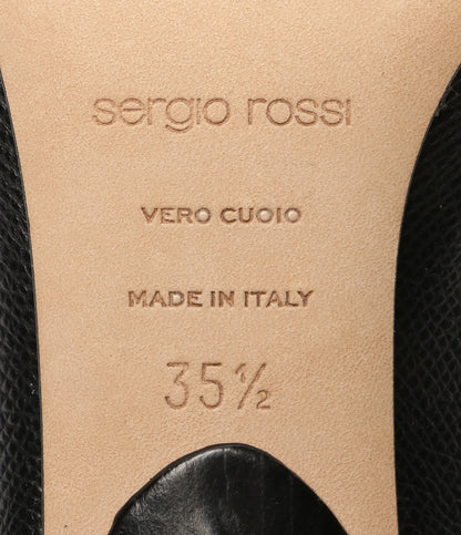 Sergio Rossi スクエアバックルパンプス A90530 レディース SIZE 35.5 セルジオロッシ