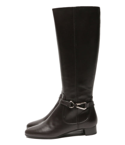 BALLY ブーツ ブラウン ベルト付き レディース SIZE 38 バリー