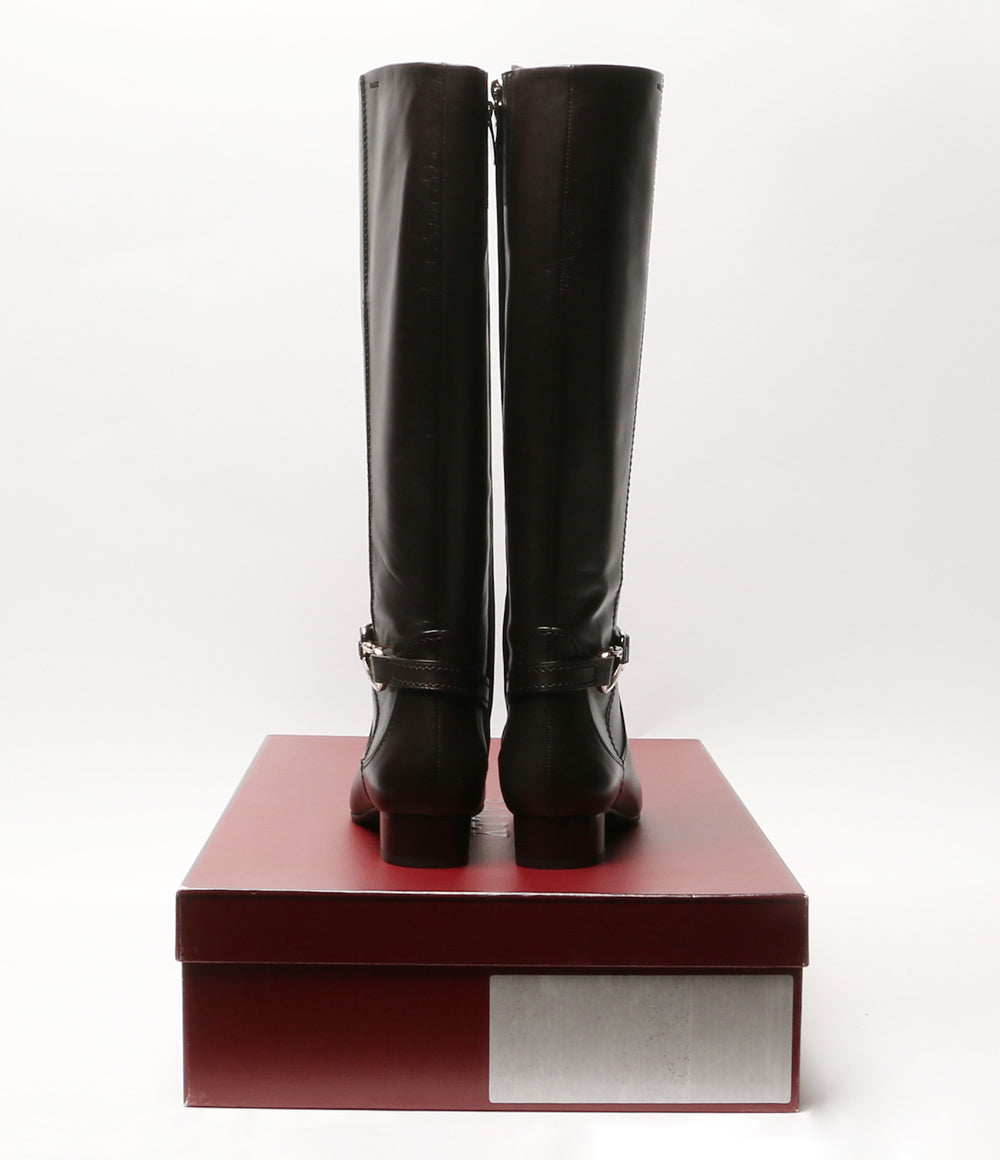 BALLY ブーツ ブラウン ベルト付き レディース SIZE 38 バリー