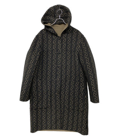 FENDI リバーシブルフーデットコート ウール ズッカ メンズ SIZE 50 フェンディ