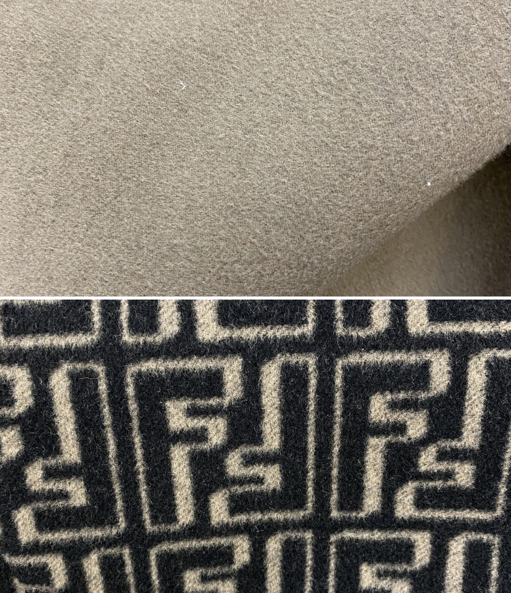 FENDI リバーシブルフーデットコート ウール ズッカ メンズ SIZE 50
