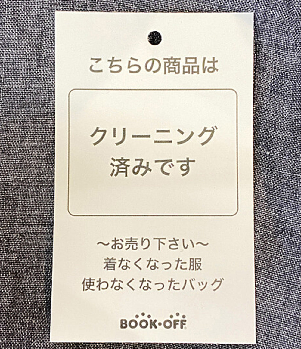 FINAMORE NAPOLI グレー 長袖シャツワンピース 30299-1 レディース SIZE 40 フィナモレ