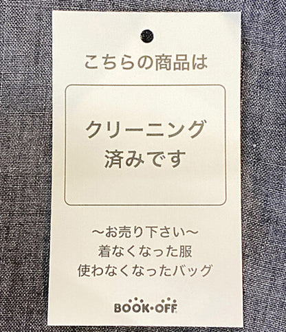 FINAMORE NAPOLI グレー 長袖シャツワンピース 30299-1 レディース SIZE 40 フィナモレ