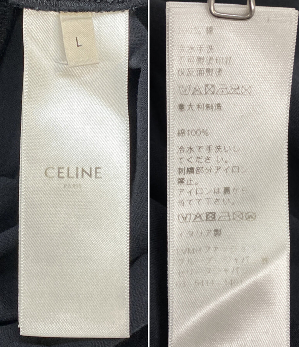 CELINE エンブロイダリーTシャツ レディース SIZE L セリーヌ