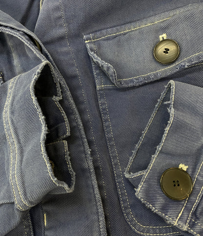 Christian Dior ジャケット デニムジャケット ユーズド加工 レディース SIZE 34 クリスチャンディオール