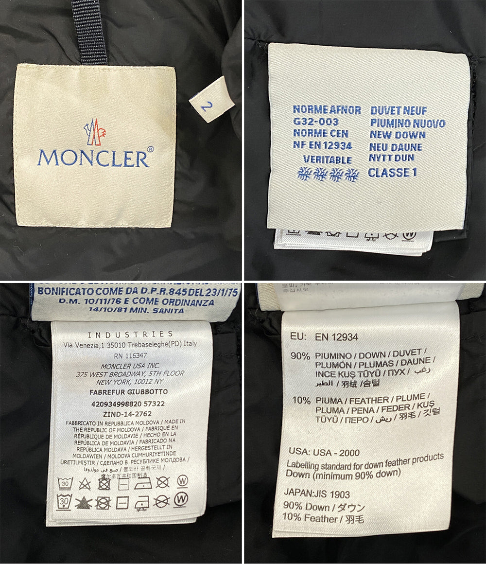 MONCLER ダウンコート FABREFUR レディース SIZE 2 モンクレール