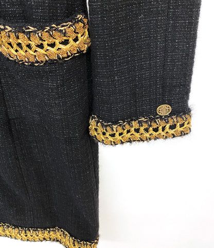 CHANEL ツイードワンピース ブラック P38654V27937 レディース SIZE 36 シャネル
