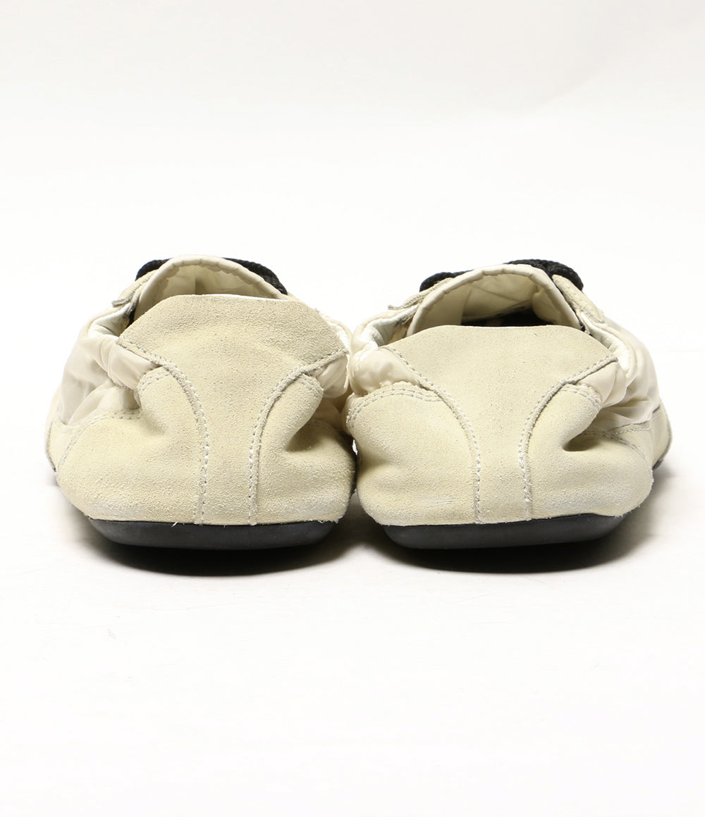 PRADA コラプス Re-Nylon xスエード スニーカー アイボリー 1E959N レディース SIZE 37 プラダ