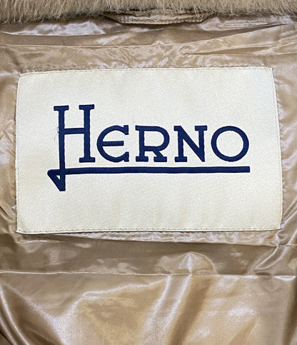 HERNO ファーダウンジャケット 47394-41789-2 レディース SIZE 38 ヘルノ