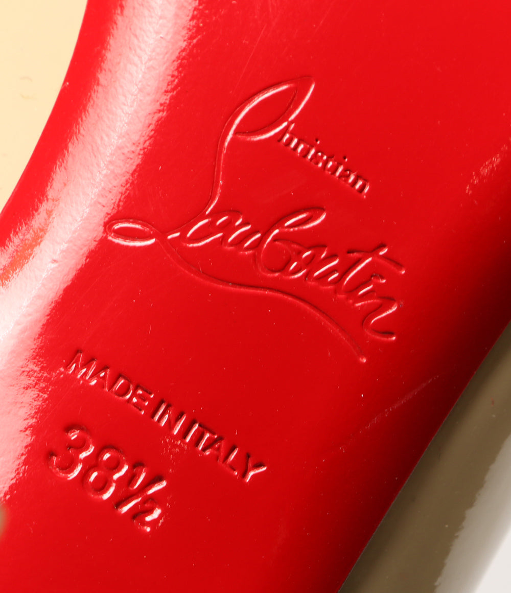 Christian Louboutin パンプス オープントゥー ベージュ レディース