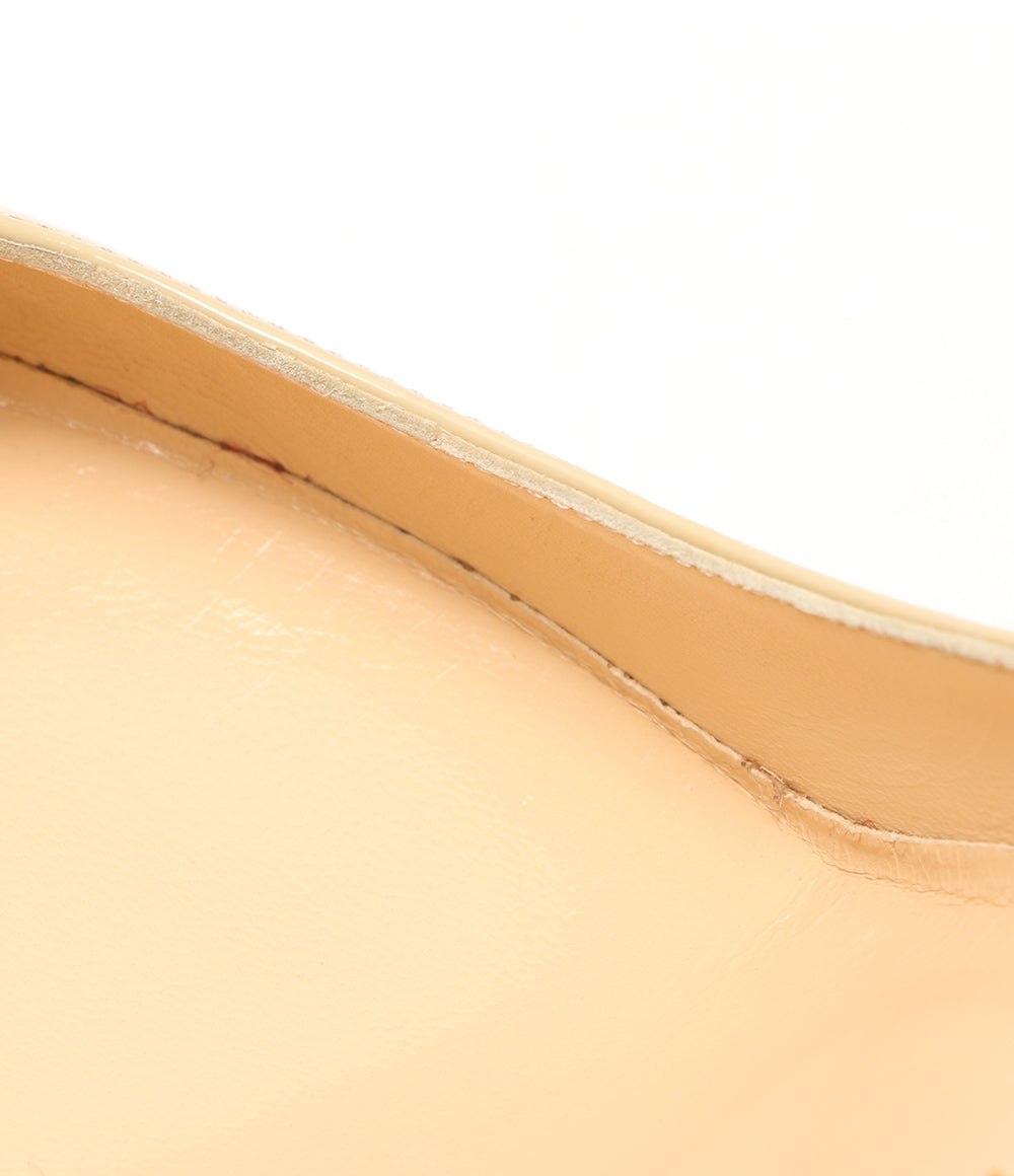 Christian Louboutin パンプス オープントゥー ベージュ レディース