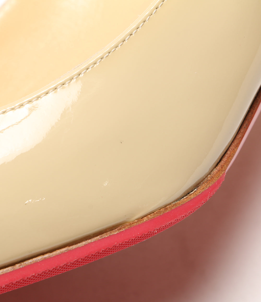 Christian Louboutin パンプス オープントゥー ベージュ レディース