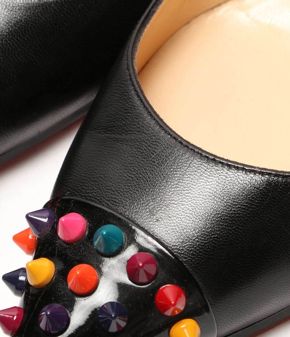 Christian Louboutin パンプス スタッズ ブラック レディース SIZE 39 クリスチャンルブタン