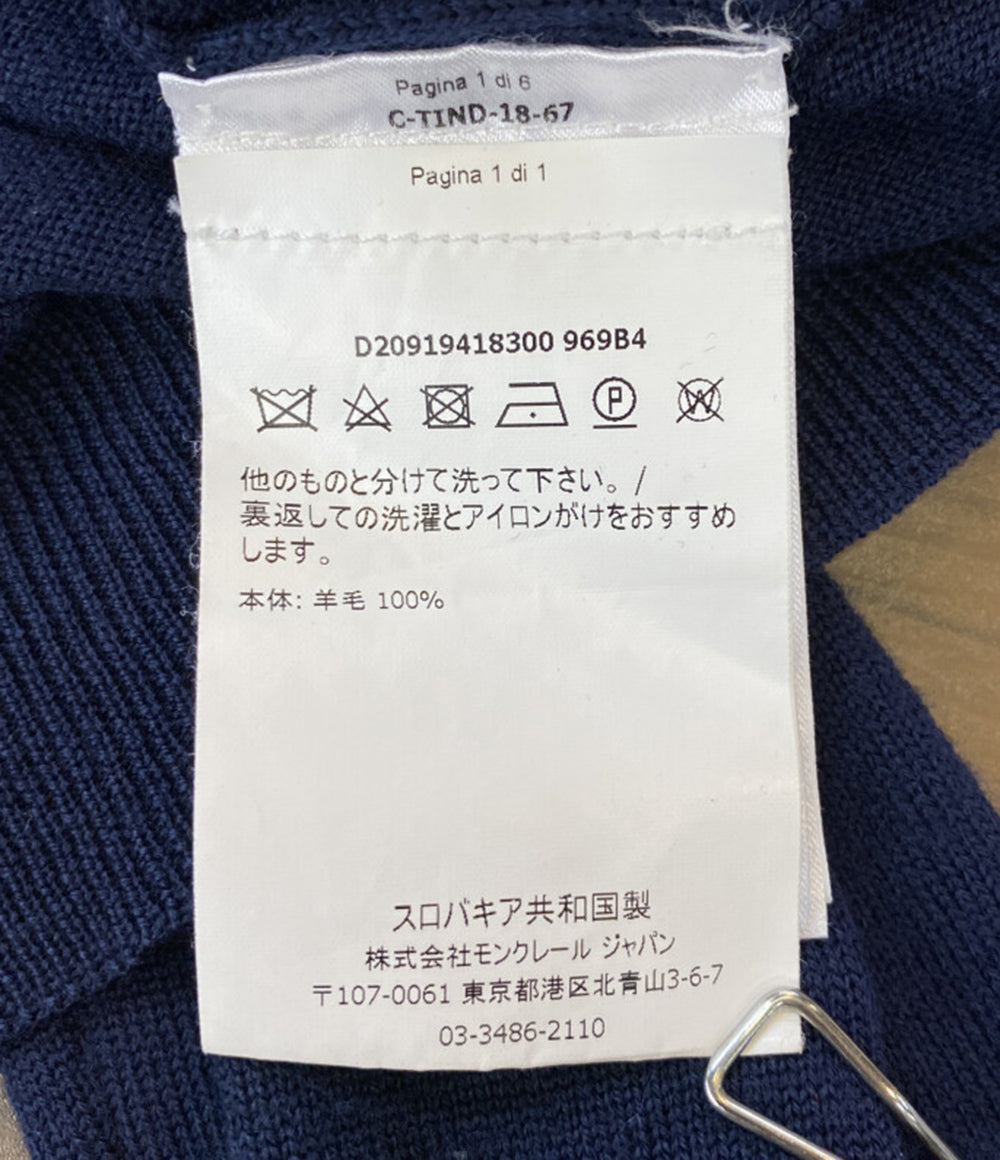 MONCLER 長袖カーディガン Vネック メンズ SIZE L モンクレール