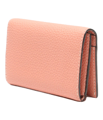 美品 BONAVENTURA ボナベンチュラ ビジネスカードケース コーラルピンク BBUT2-CP レディース