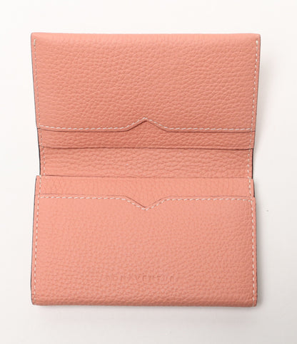 美品 BONAVENTURA ボナベンチュラ ビジネスカードケース コーラルピンク BBUT2-CP レディース