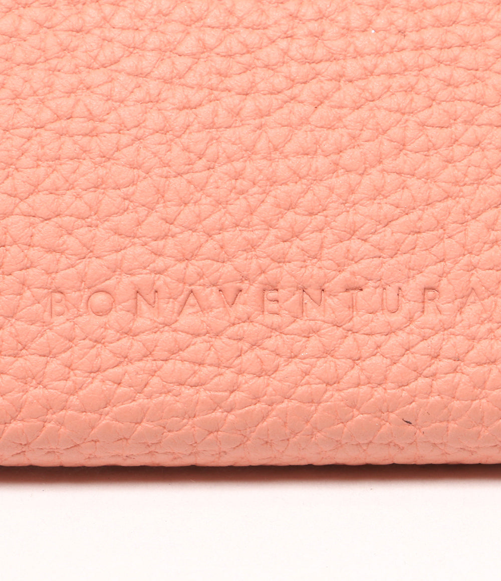 美品 BONAVENTURA ボナベンチュラ ビジネスカードケース コーラルピンク BBUT2-CP レディース