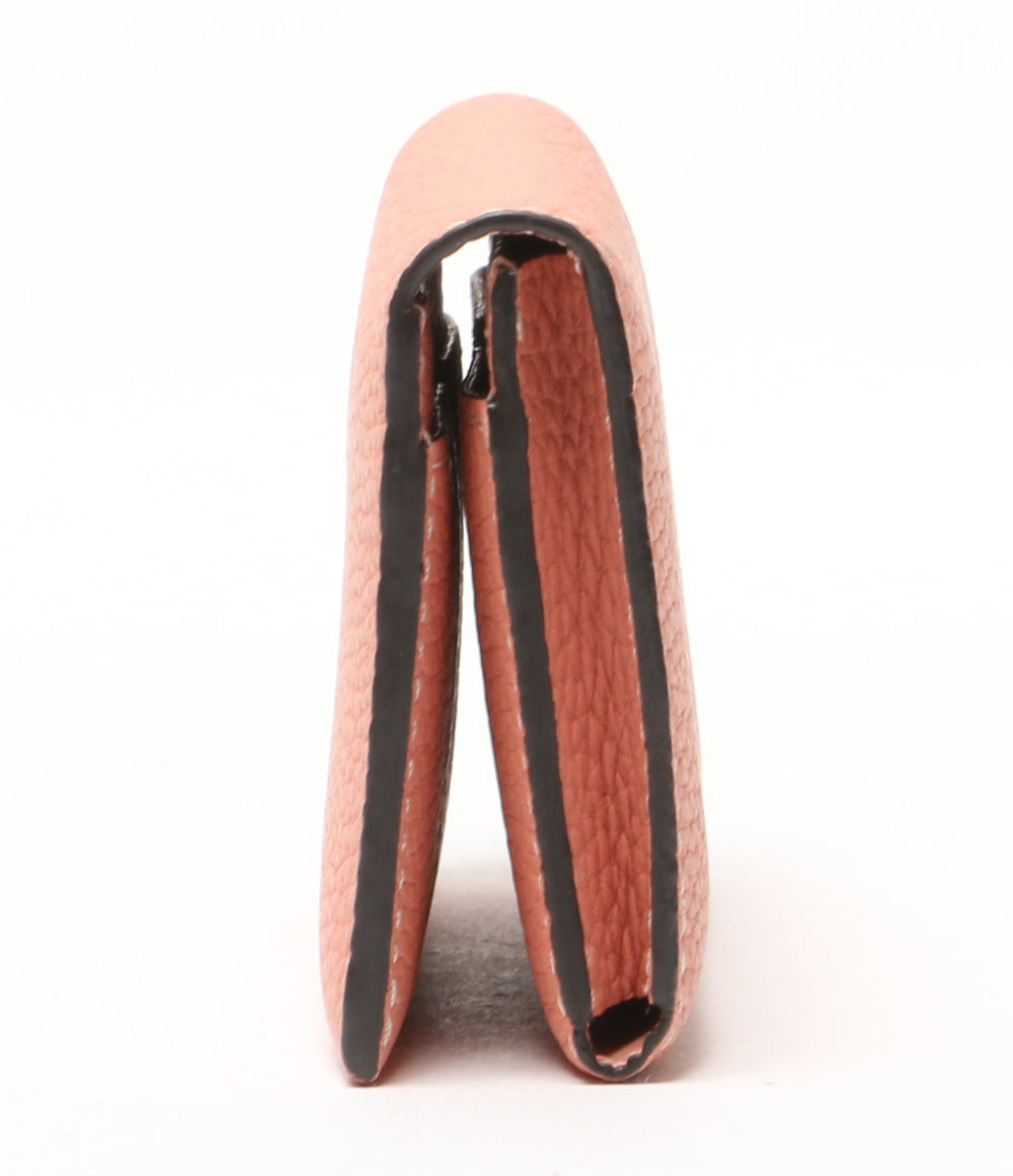 美品 BONAVENTURA ボナベンチュラ ビジネスカードケース コーラルピンク BBUT2-CP レディース