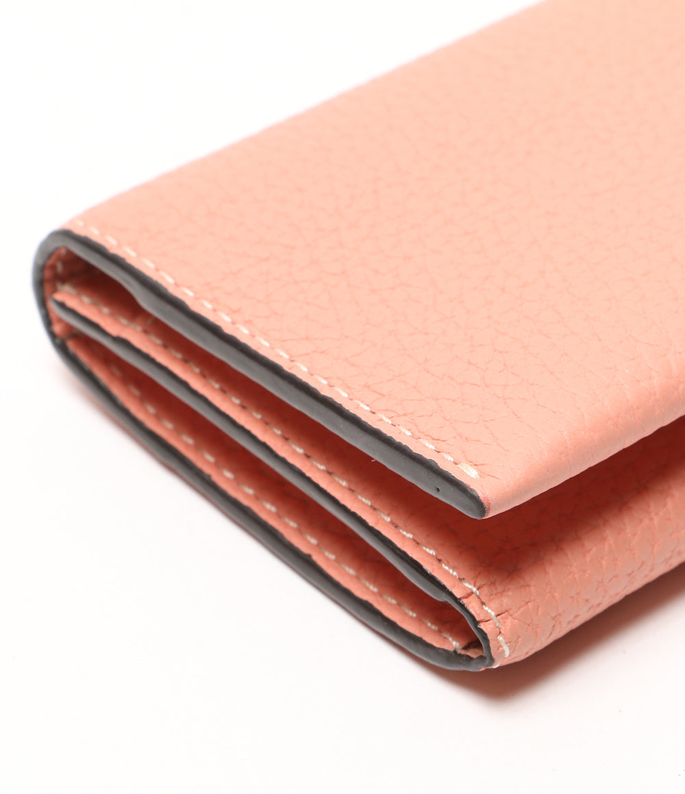 美品 BONAVENTURA ボナベンチュラ ビジネスカードケース コーラルピンク BBUT2-CP レディース