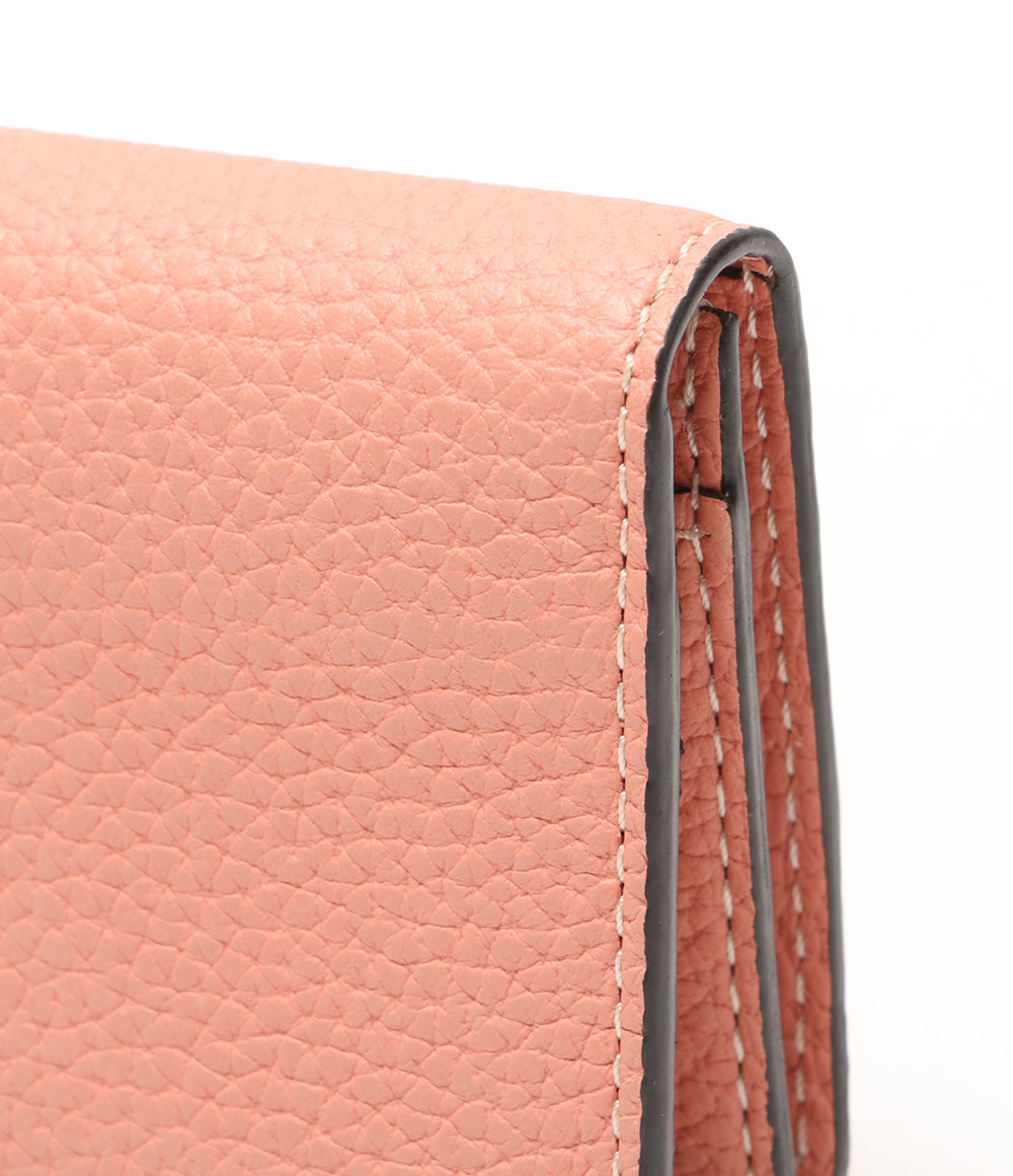 美品 BONAVENTURA ボナベンチュラ ビジネスカードケース コーラルピンク BBUT2-CP レディース