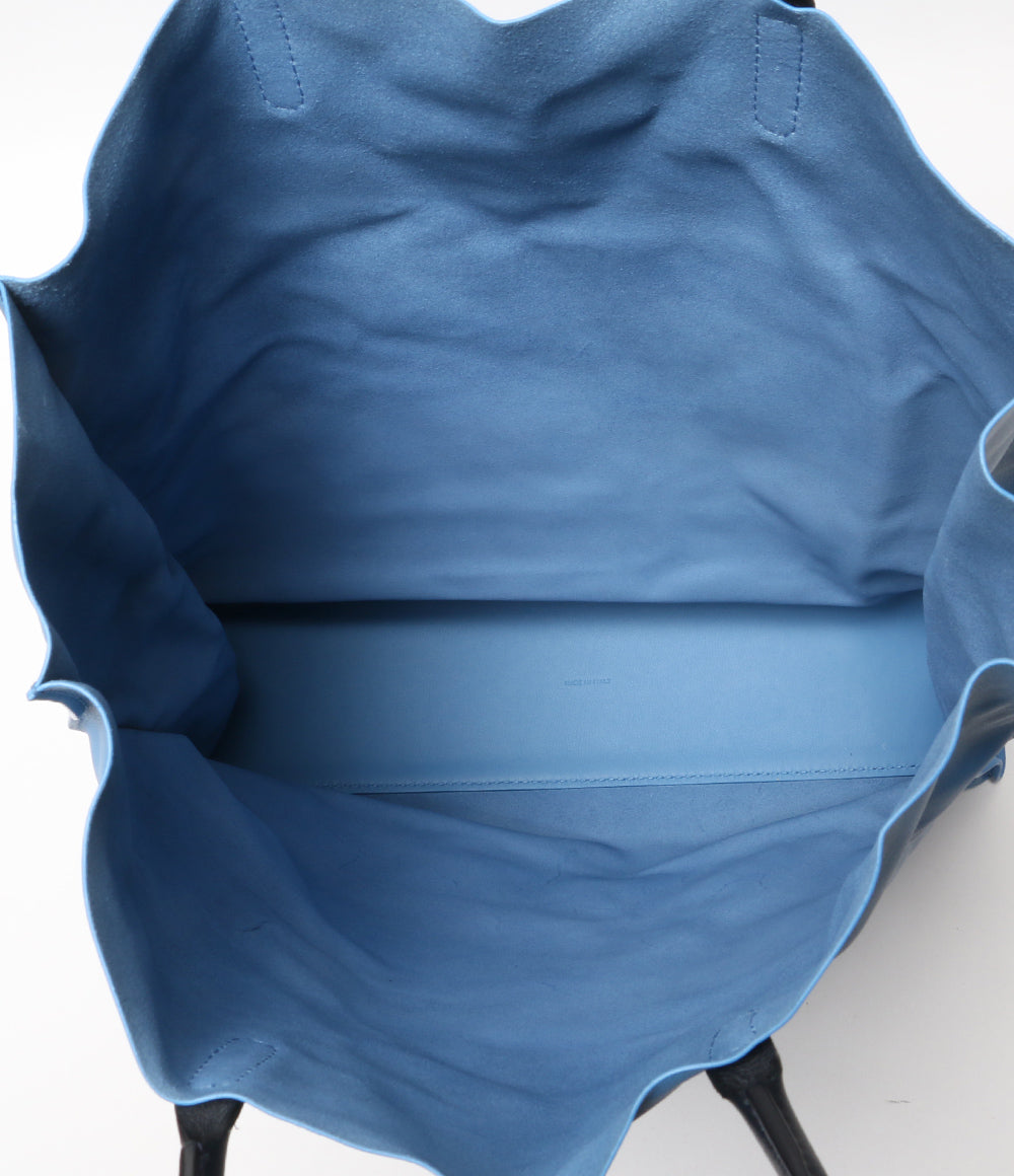 SMYTHSON トートバッグ レザー ブルー レディース スマイソン