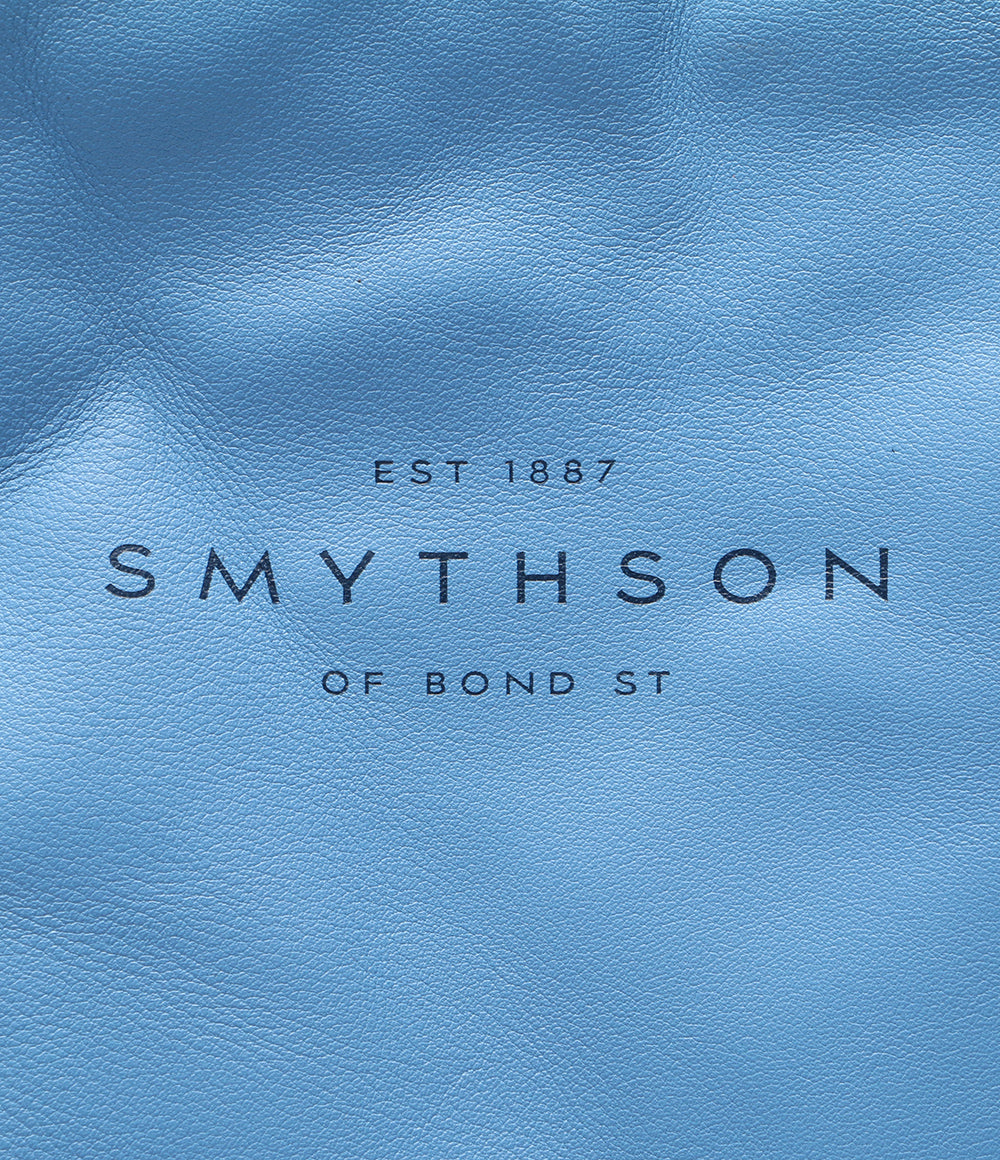 SMYTHSON トートバッグ レザー ブルー レディース スマイソン
