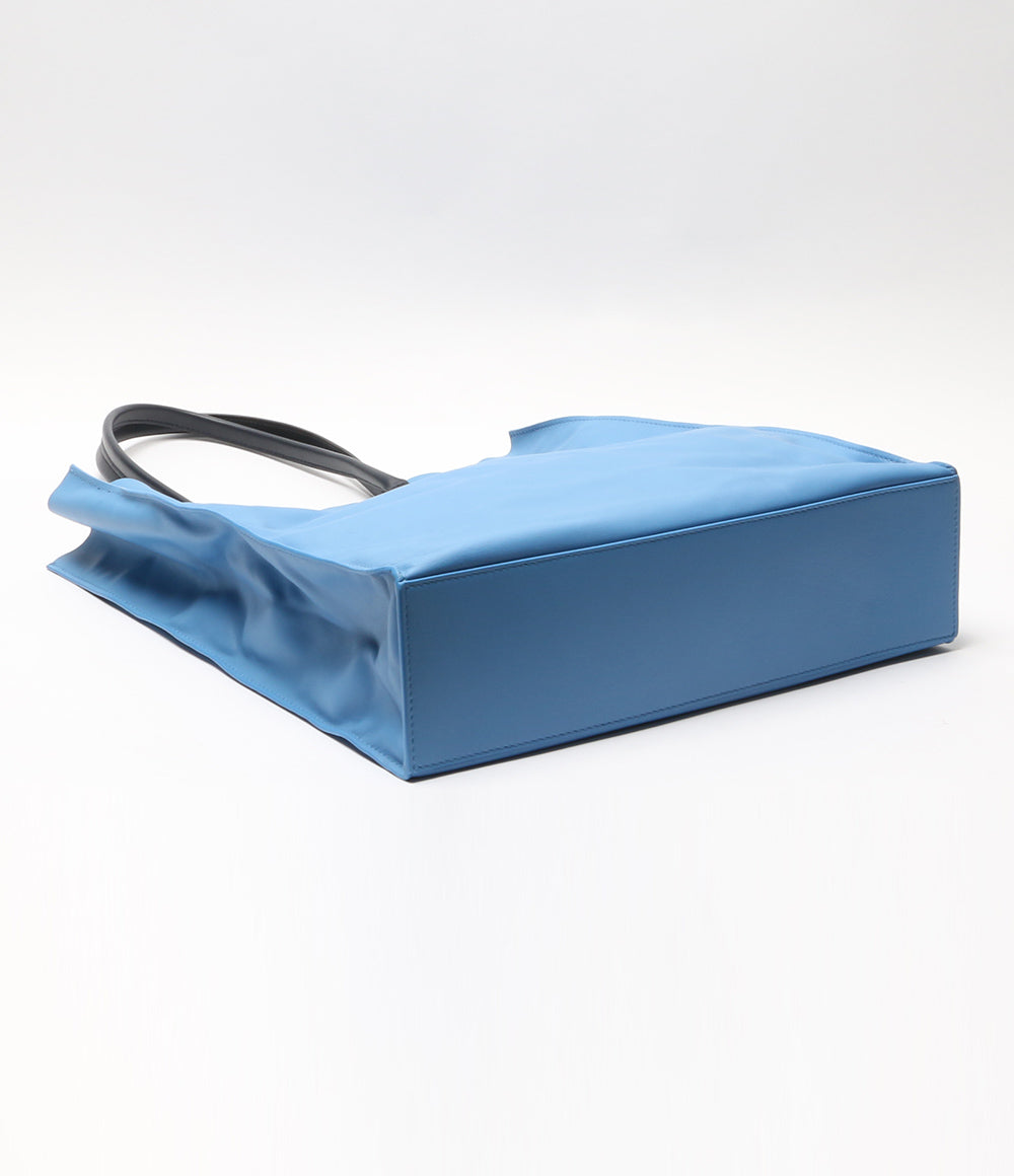 SMYTHSON トートバッグ レザー ブルー レディース スマイソン