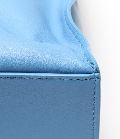 SMYTHSON トートバッグ レザー ブルー レディース スマイソン