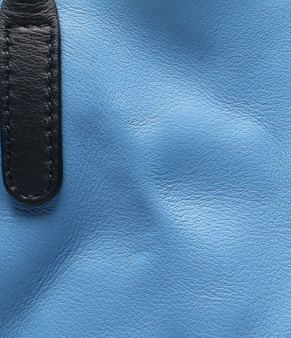 SMYTHSON トートバッグ レザー ブルー レディース スマイソン