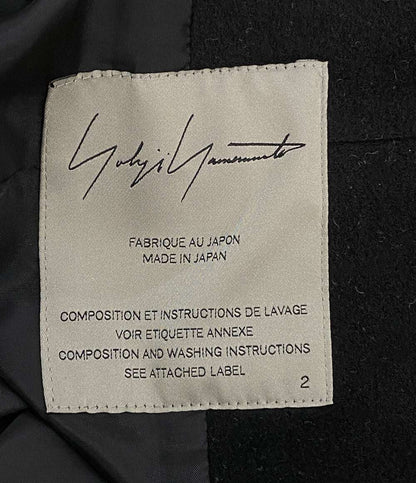 YOHJI YAMAMOTO コート カシミヤ混 FE-C09-101 レディース SIZE 2 ヨウジヤマモト