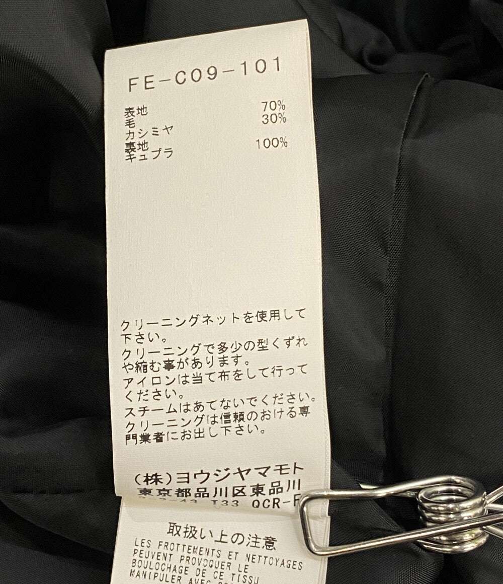 YOHJI YAMAMOTO コート カシミヤ混 FE-C09-101 レディース SIZE 2 ヨウジヤマモト