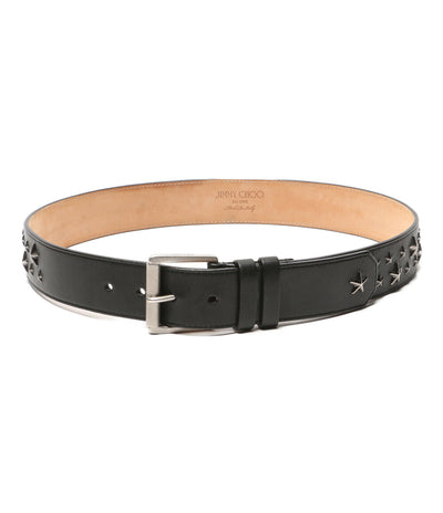JIMMY CHOO ベルト スター スタッズ ブラック レディース SIZE 85 ジミーチュウ