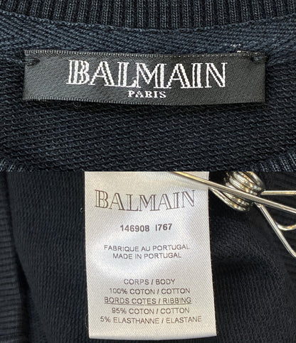 BALMAIN スウェットシャツ ブラック レディース SIZE 36 バルマン