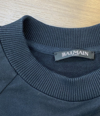 BALMAIN スウェットシャツ ブラック レディース SIZE 36 バルマン