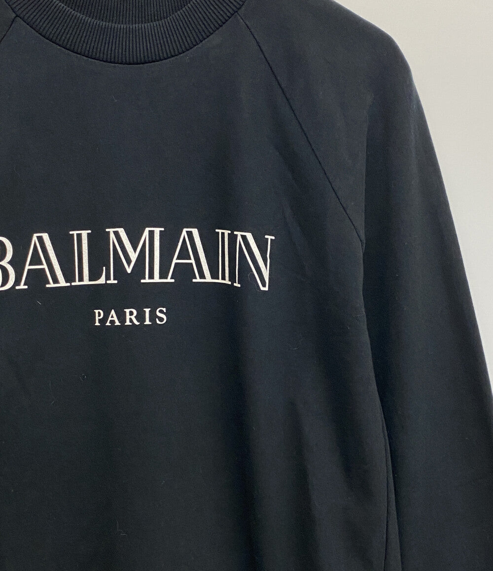 BALMAIN スウェットシャツ ブラック レディース SIZE 36 バルマン