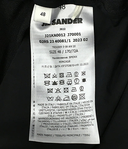 Jil sander テーパードパンツ ポリエステルギャバジン J21KA0012 メンズ SIZE 48 ジルサンダー