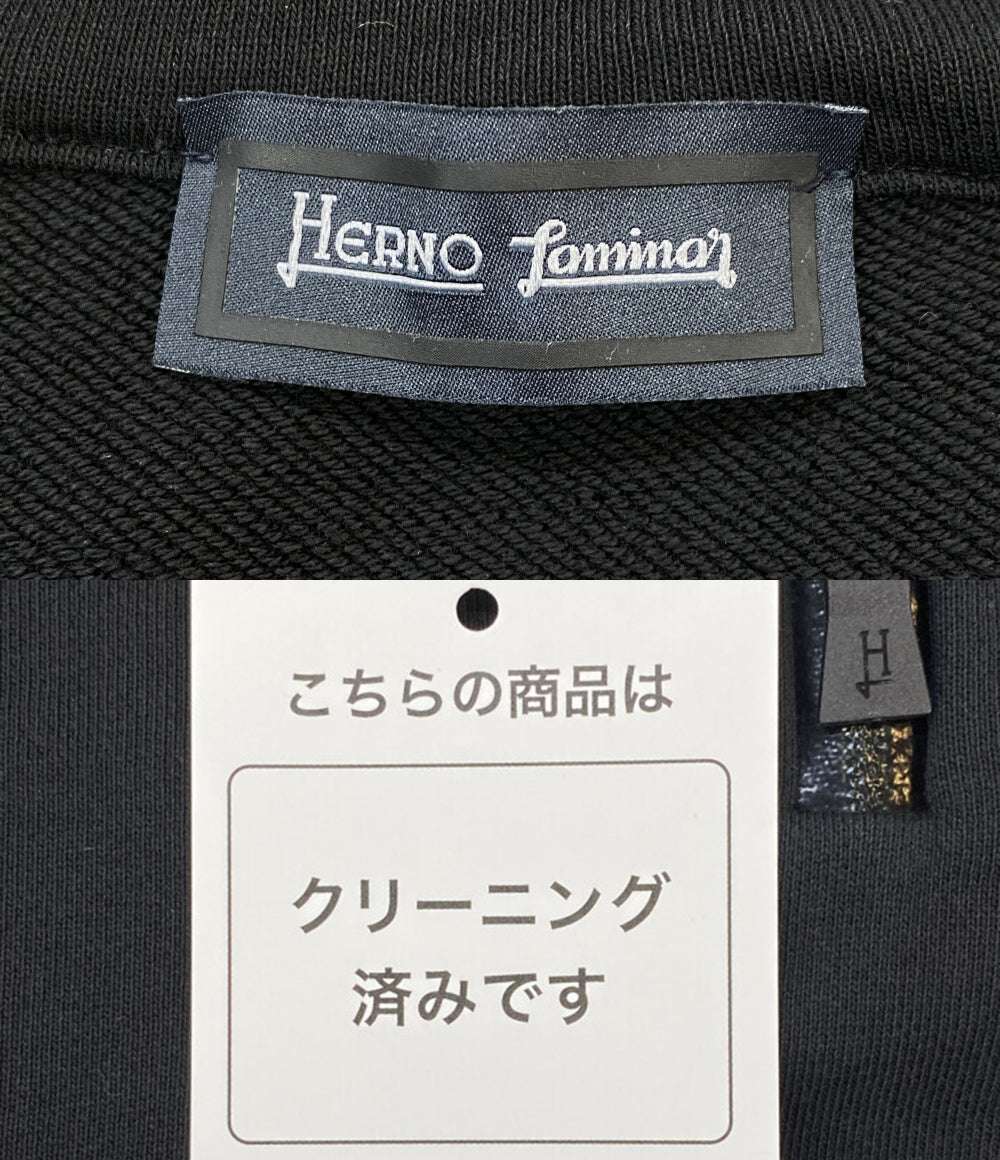HERNO ハーフジップパーカー ブラック メンズ SIZE 46 ヘルノ