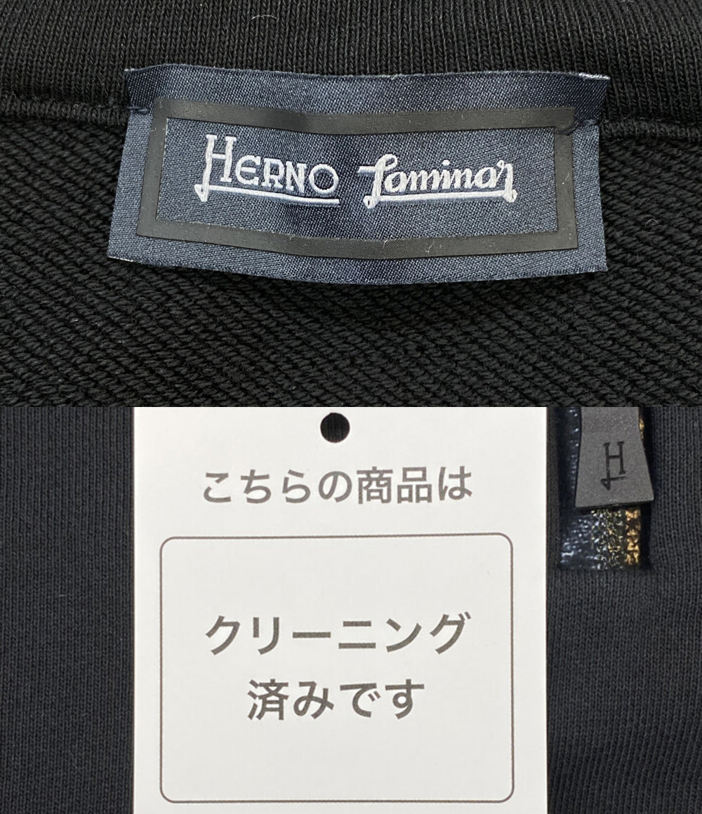 HERNO ハーフジップパーカー ブラック メンズ SIZE 46 ヘルノ