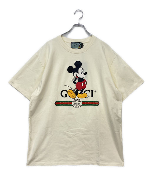 GUCCI×Disney グッチ ディズニー 半袖シャツ ミッキーマウス 48 美品 GUCCI 半袖Tシャツ Disneyコラボ ミッキー 20ss メンズ SIZE XL